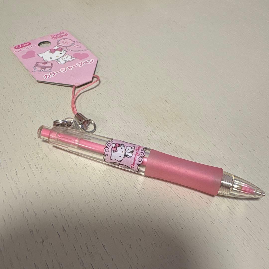ハローキティ ラメ入りシャープペンシル1999年昭和平成レトロチャーミ