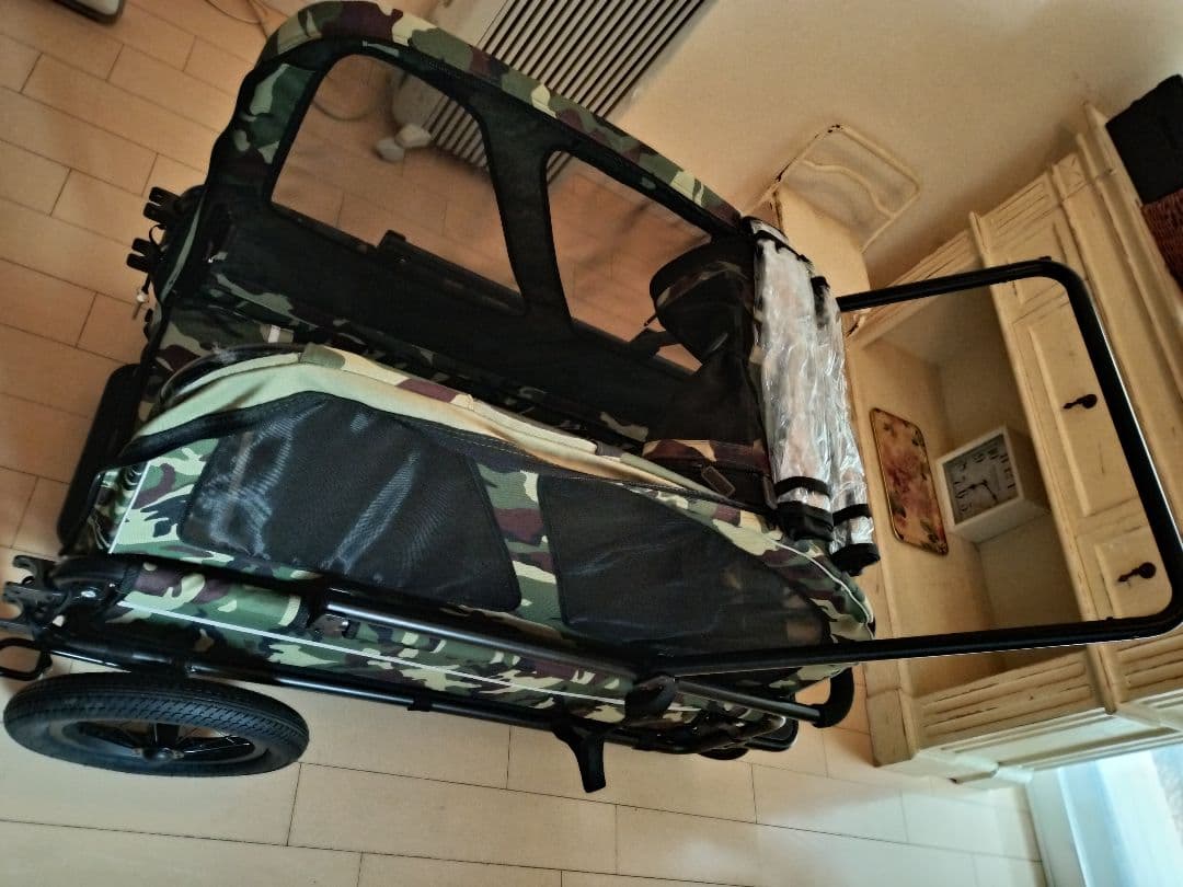 AIRBUGGY エアバギー キャリッジ+ルーフセット 大型犬 カモフラ柄