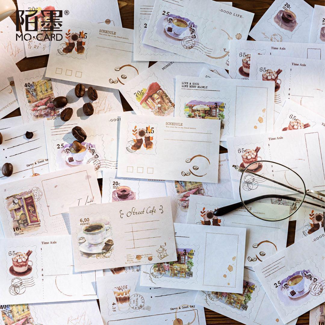 330】(旅の便り) メモ帳 紙もの コラージュ素材 風景 おすそ分け 6種