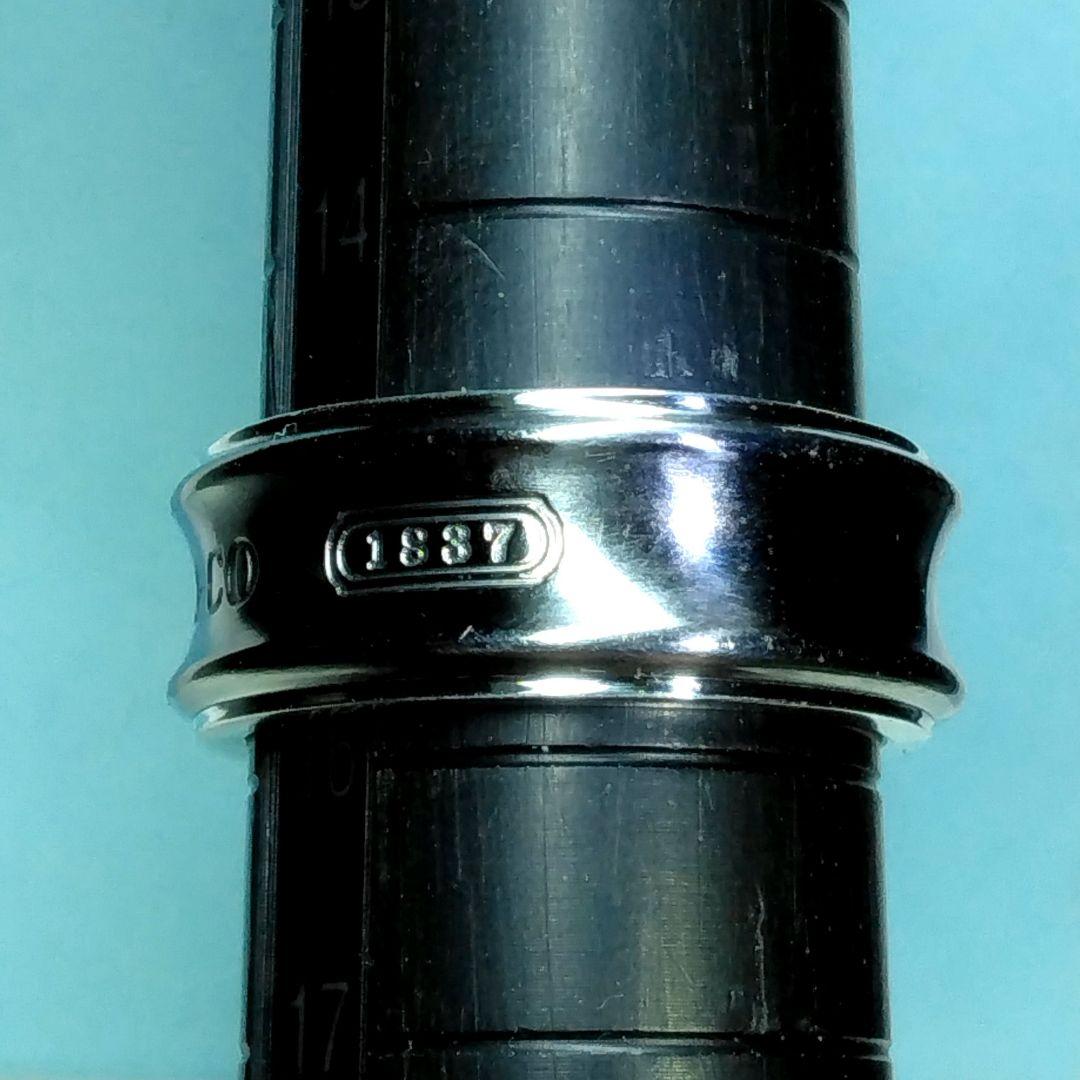 ティファニーシルバー＆チタン ナローリング　15.5号　新品仕上げ