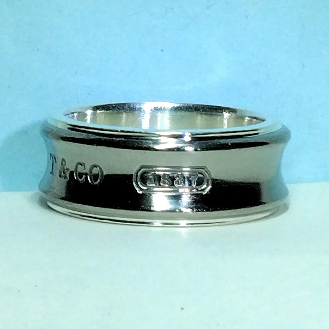 ティファニーシルバー＆チタン ナローリング　15.5号　新品仕上げ