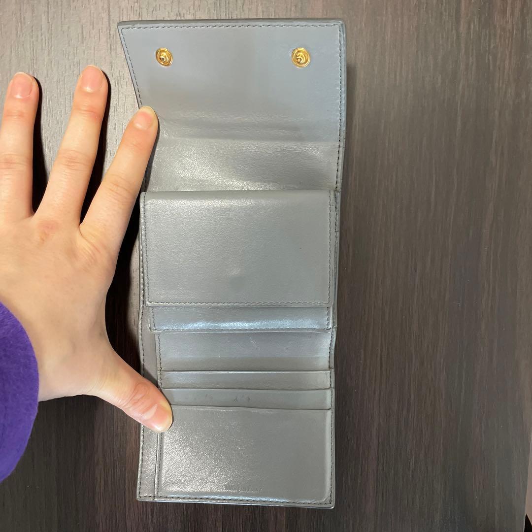 CELINE 三つ折り財布 グレー 保存袋付き CELINE セリーヌ 財布