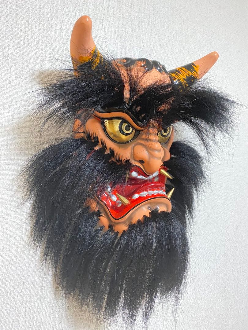 広島神楽面 （酒呑童子） 酒呑童子征伐。 - 郷之崎神楽団