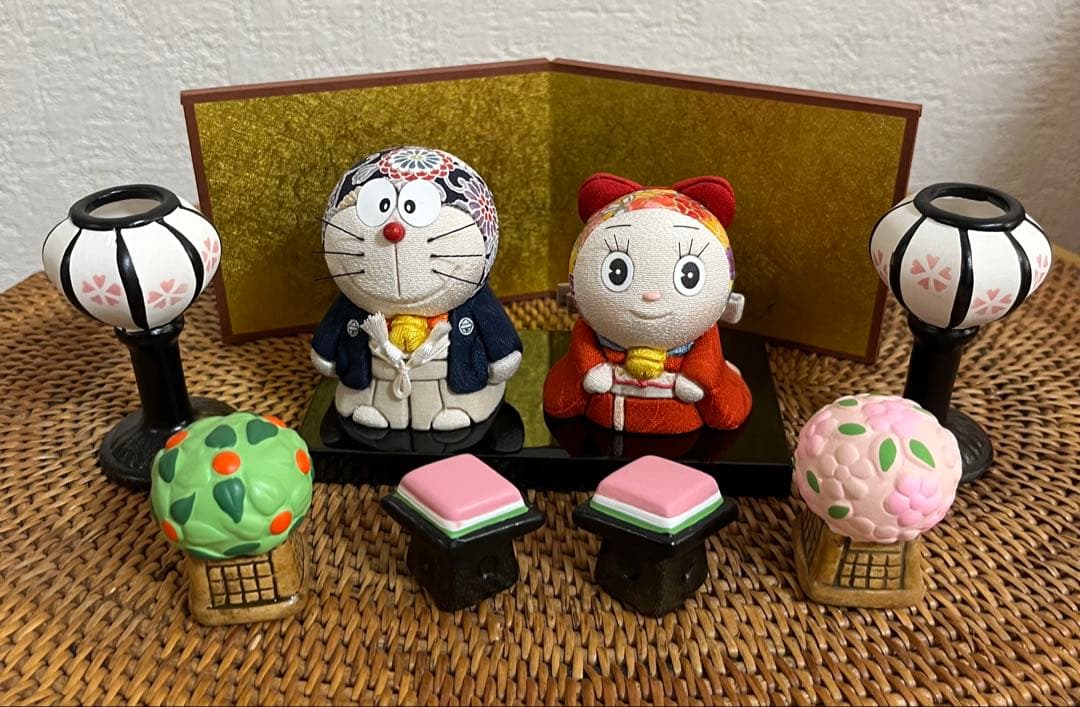 ☆ドラえもん＆ドラミちゃん　木目込人形