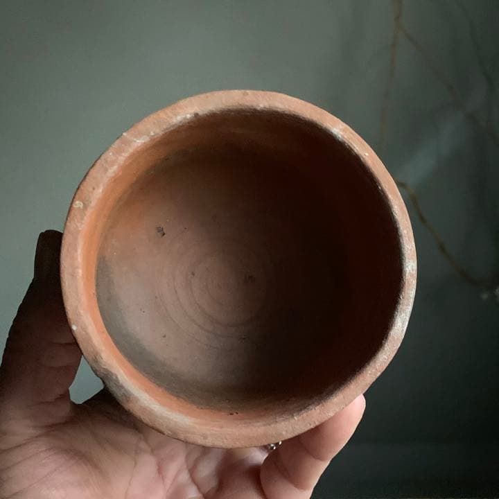 壺屋 焼締 筒茶碗 火入 古琉球 琉球美術 壺屋焼 古美術 古道具