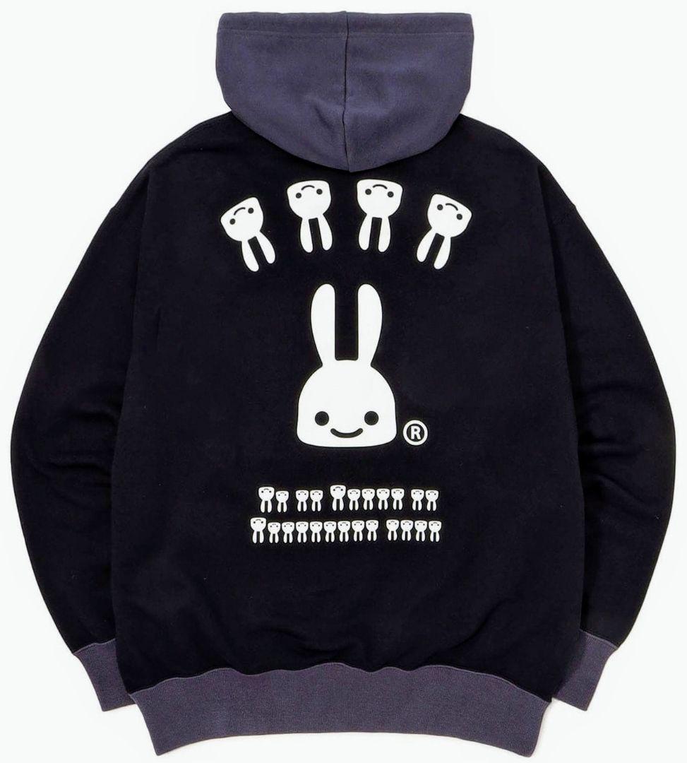 CUNE 後付けパーカー L 日本製 キューン ウサギ メンズ レディース