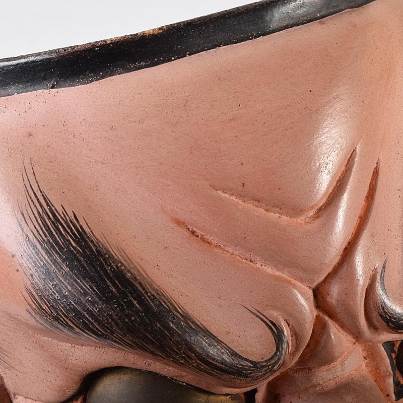 能面 能楽 雅楽 木彫 小べし見 時代箱付 M R8711