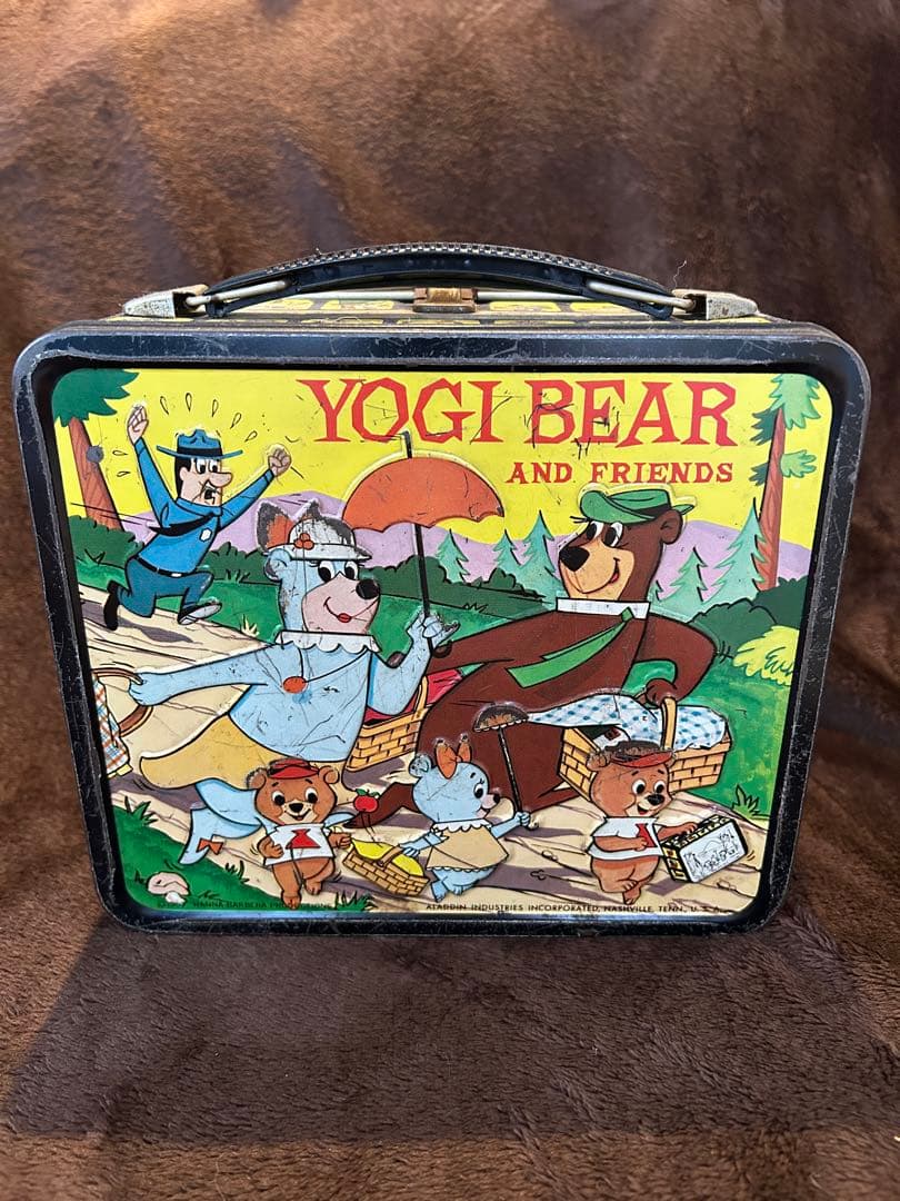 ヴィンテージ 1961年 ヨギベアと仲間たちのメタルランチボックス