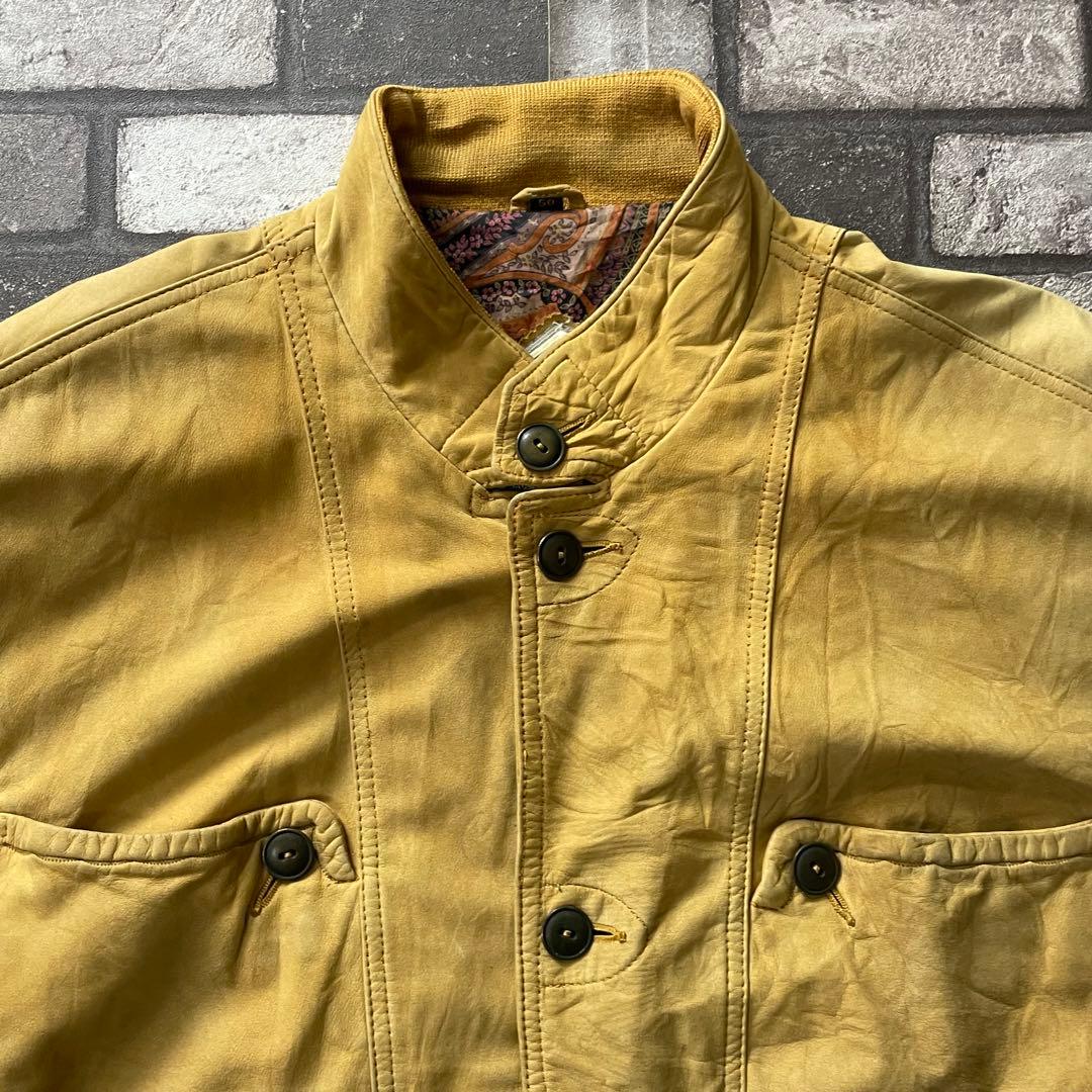 80's vintage leather swing top blouson