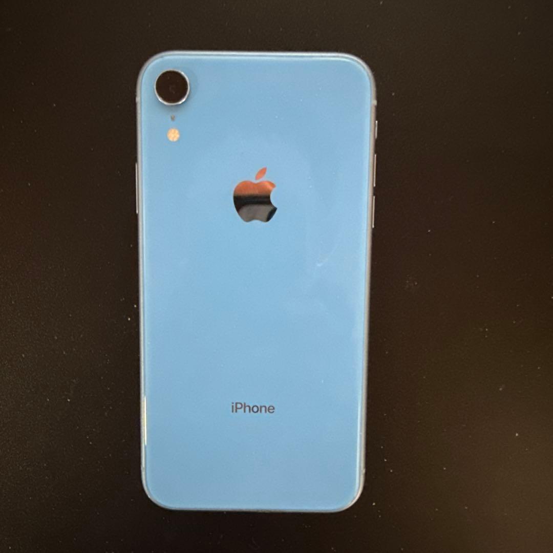 iPhone XR ブルー 128GB SIMフリー& 各種ケーブル付き