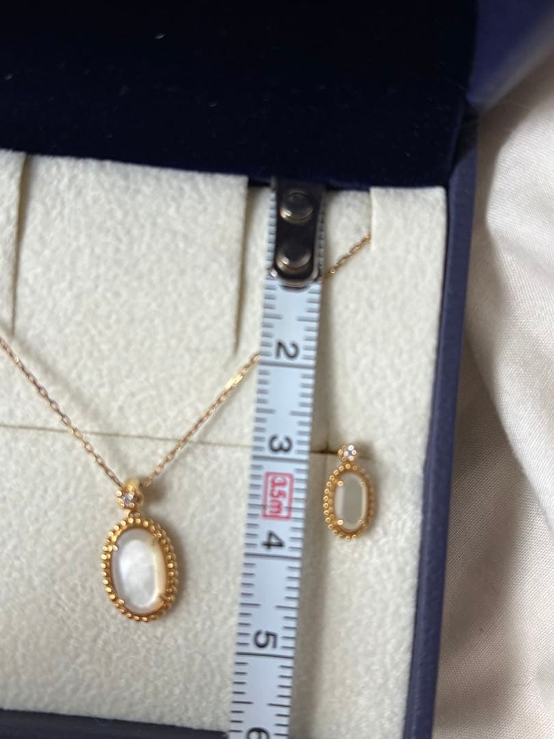 ヴァンドーム青山 ネックレス ピアス K18 シェル