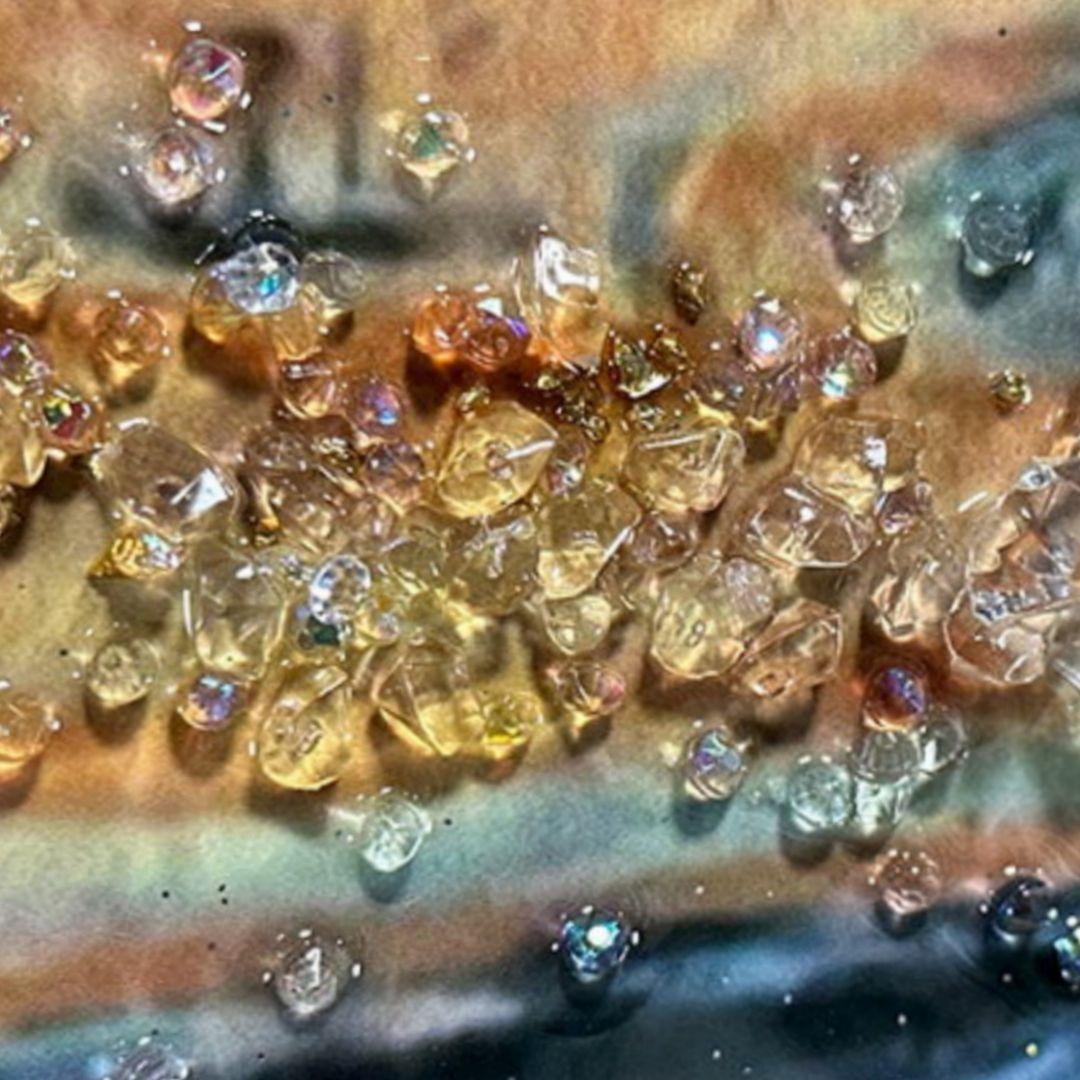 輸入雑貨 フィンセント・ファン・ゴッホ 絵画 『ひまわり』 水晶