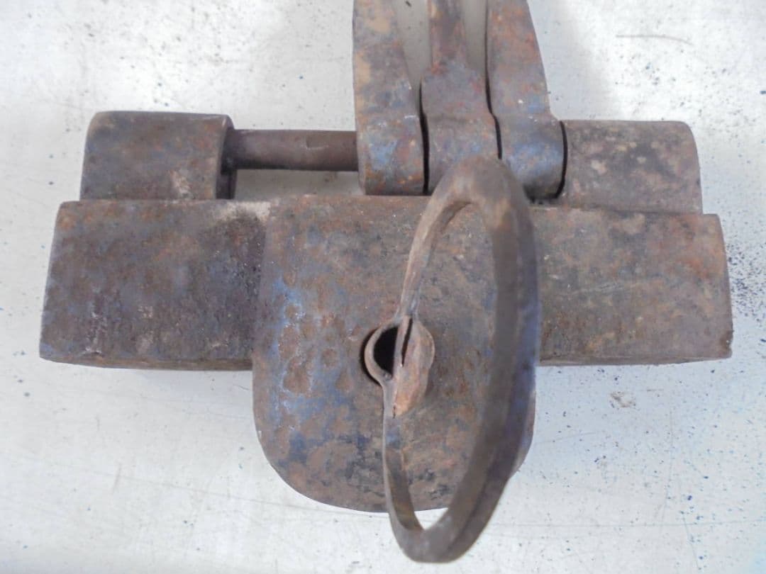 AKa6349日本四大錠の一つ因幡錠鍵付き