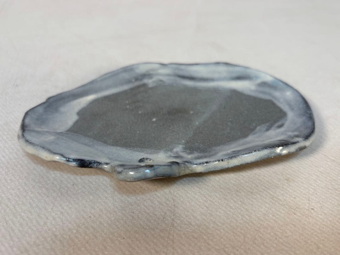 陶器製　持ち手付き小皿 6個セット