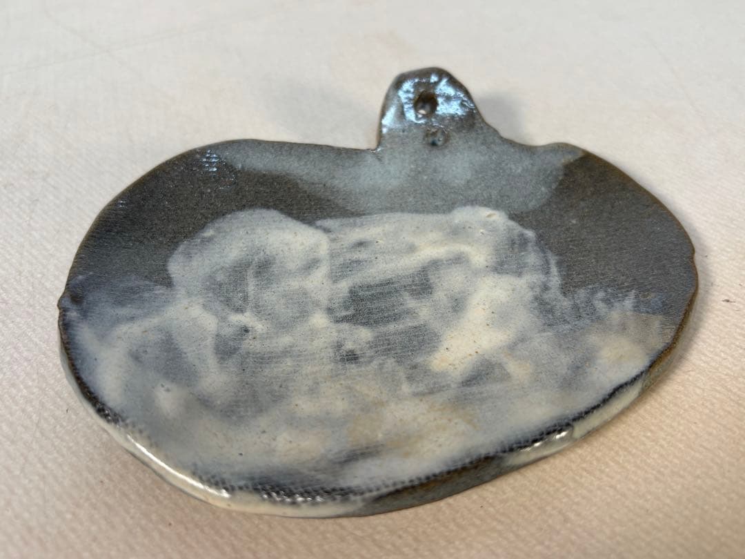 陶器製　持ち手付き小皿 6個セット