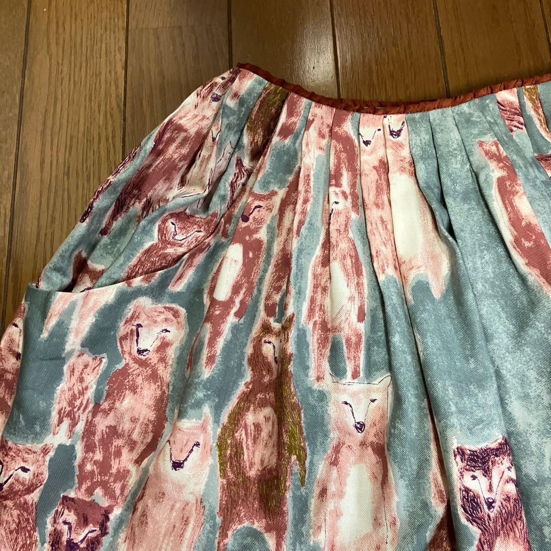 ミナペルホネン サイズ 36 alive シルク コットン スカート