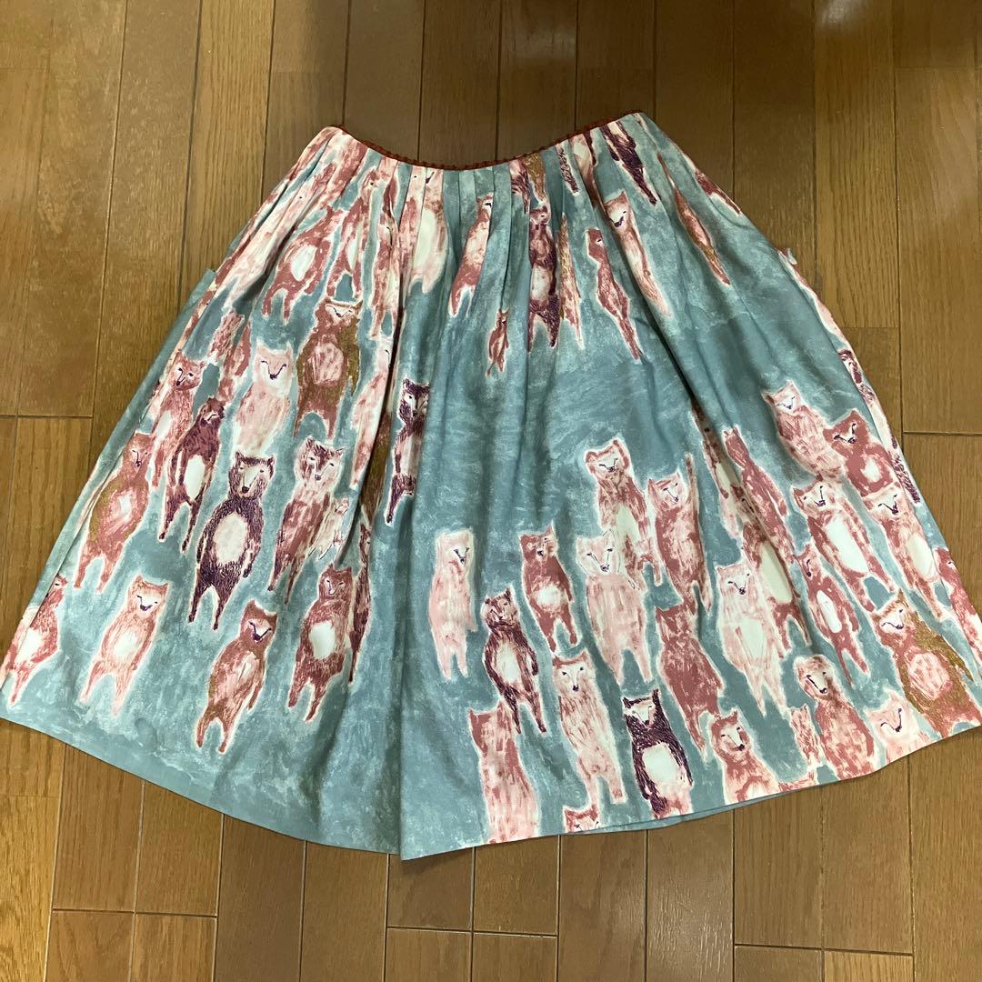 ミナペルホネン サイズ 36 alive シルク コットン スカート