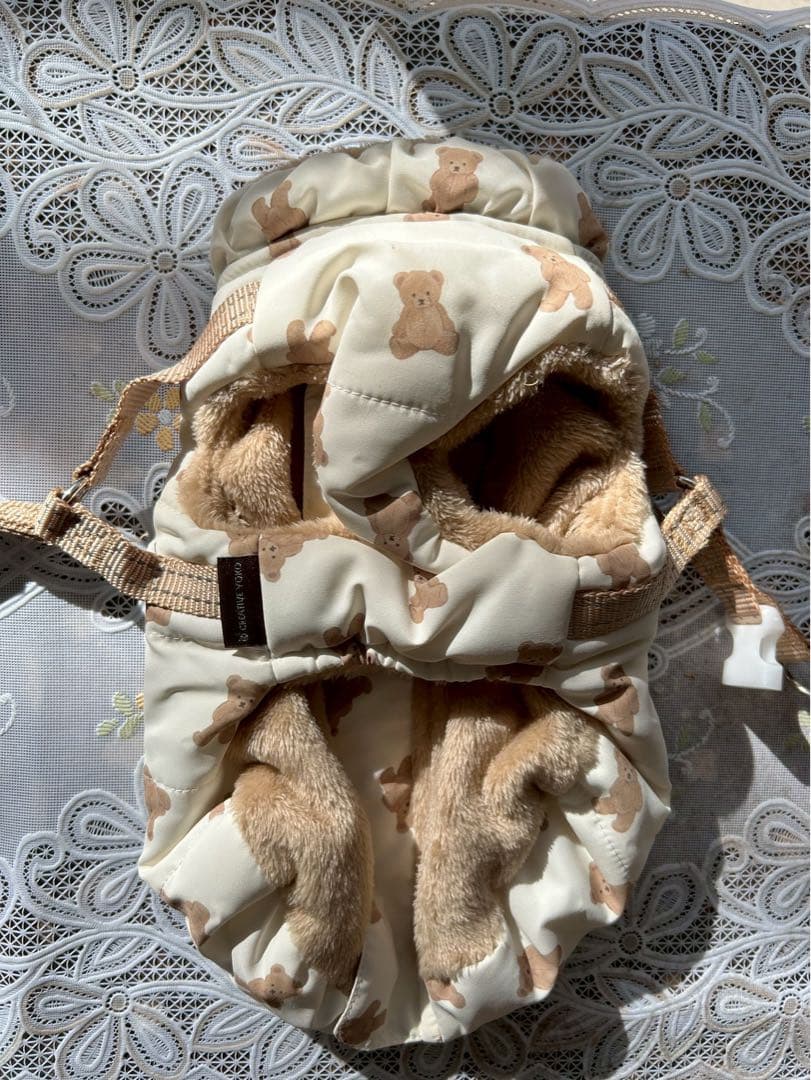 試着のみ ペットパラダイス 犬服 くま アウターハーネス 3S - メルカリ