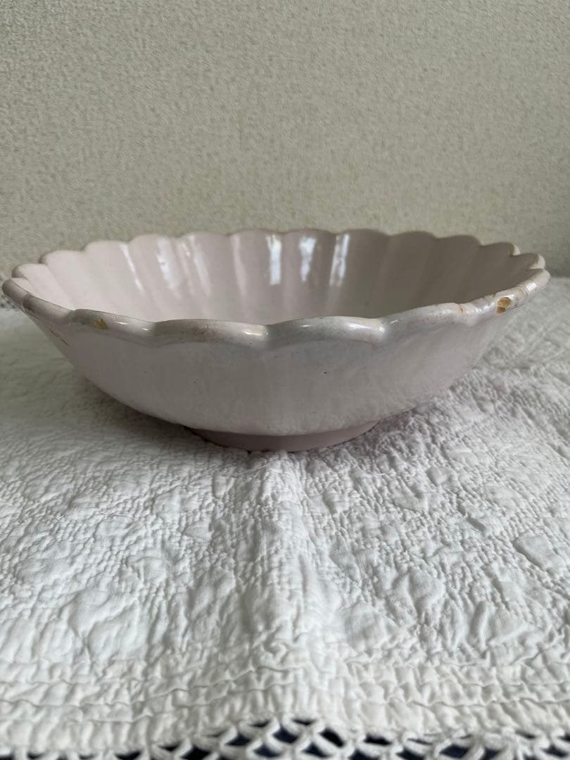 18世紀フランスアンティーク ムスティエ 輪花鉢