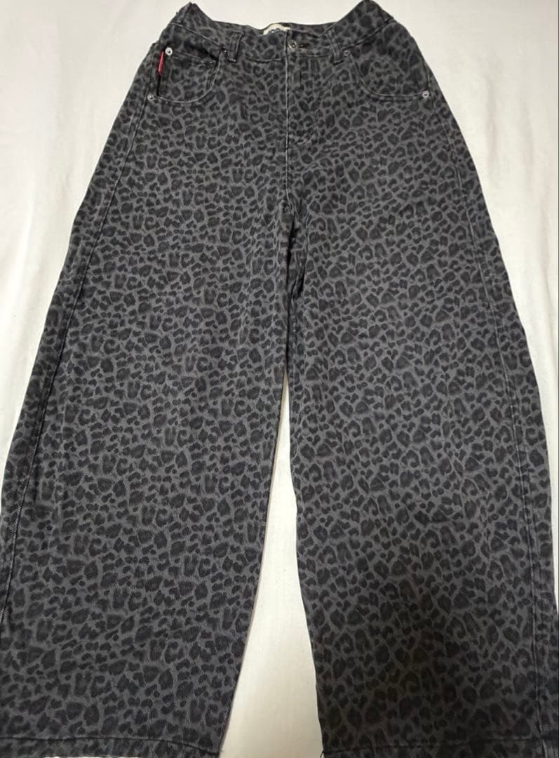 完売品】9090 レオパードデニムパンツ S - メルカリ