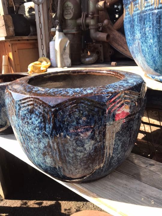 火鉢、陶器火鉢、火鉢セット、メダカ鉢、金魚鉢、睡蓮鉢、鉢カバー