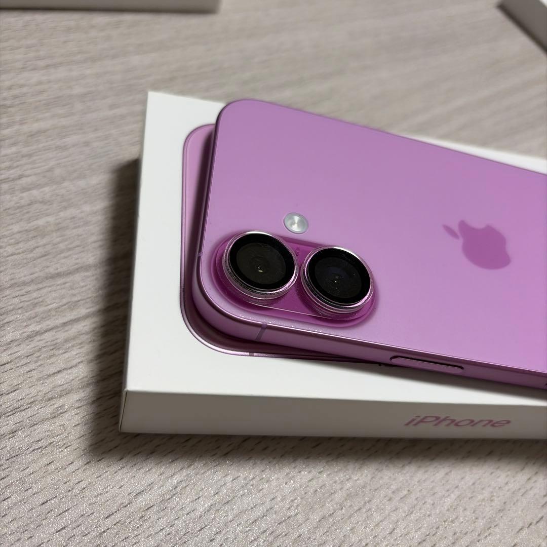 美品】iPhone16 128GB SIMフリー バッテリー93% ピンク