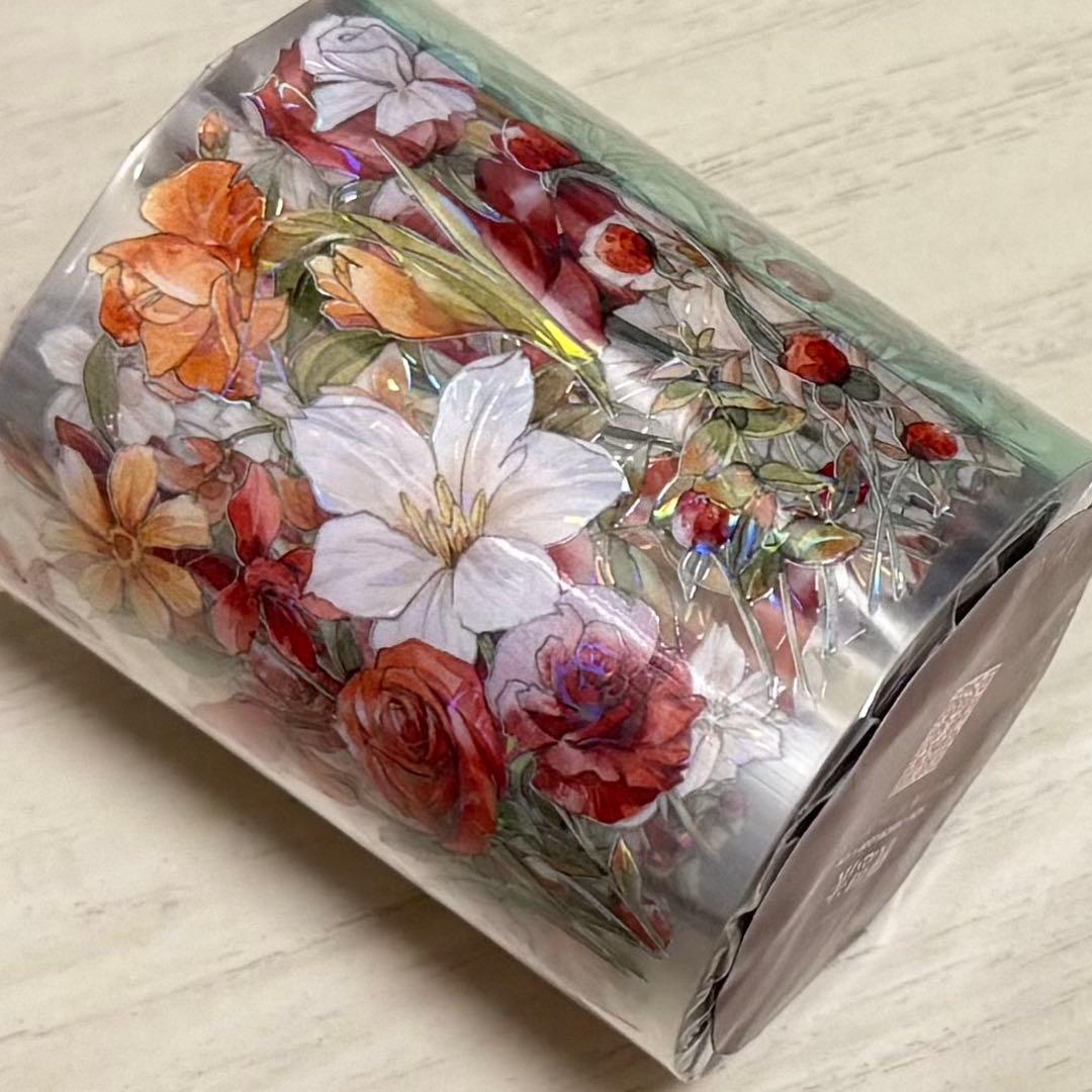 ✩のこり1✩J28＃吟诵曲(水晶PET)鹿离印迹 切り売り海外人物マステ tc