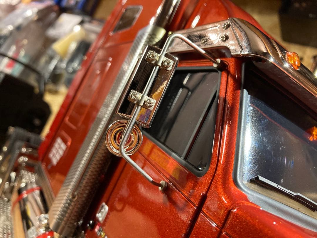 M様納車待ち タミヤ ナイトハウラーカスタム フルオペ サキールオレンジ