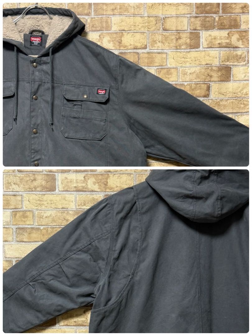 ラングラー　ダック地　アクティブジャケット　裏ボア　ビッグシルエット　3XL