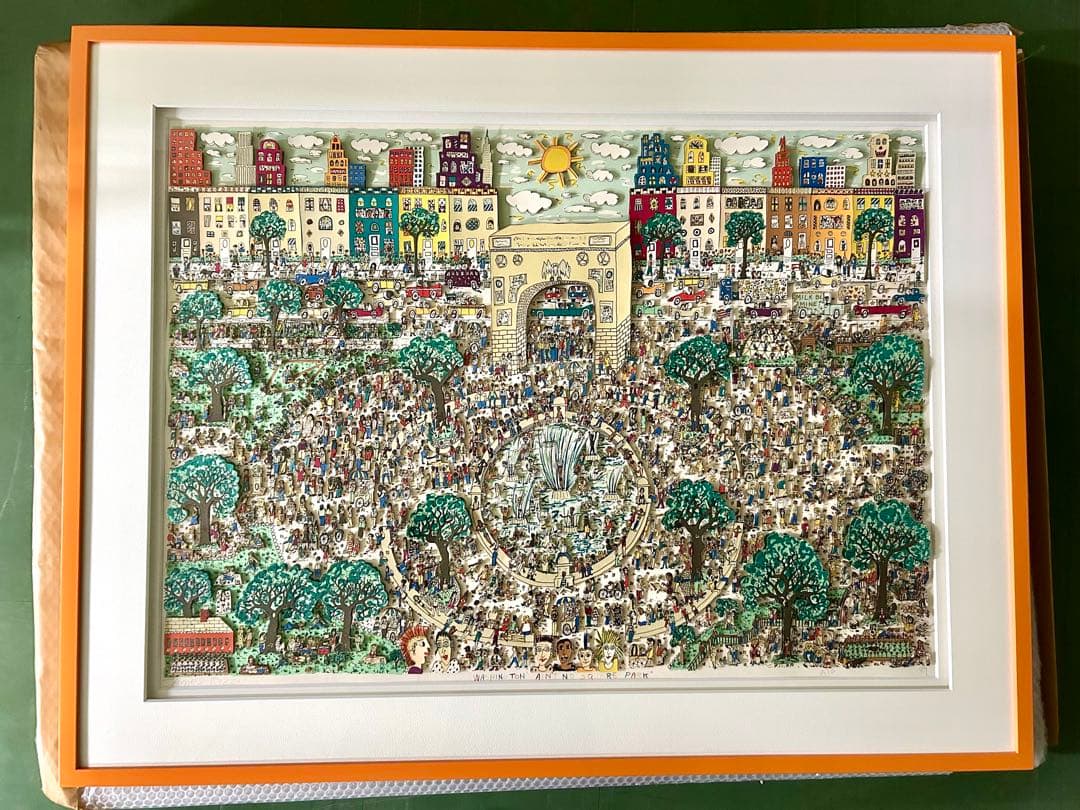 James Rizzi ジェームス•リジィ 3D シルク アート