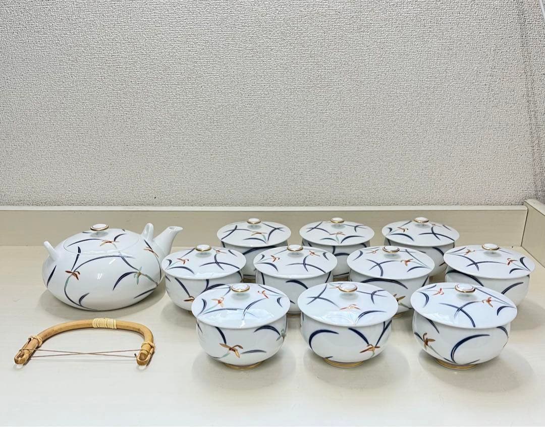 香蘭社茶器湯呑み茶碗5客セット 香蘭社 蘭 茶器セット 定価55000円