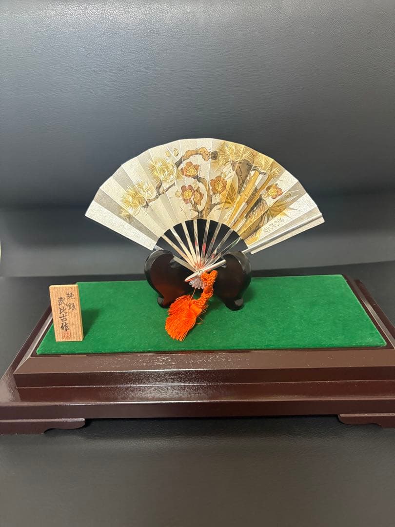 伝統工芸士・武比古氏による純銀製の扇子