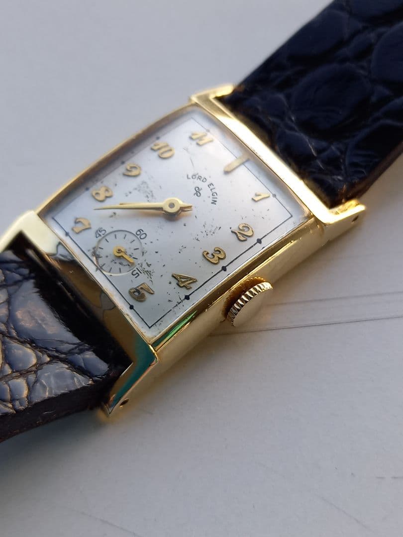 Lord Elgin 手巻き　腕時計 14Kゴールドフィルド