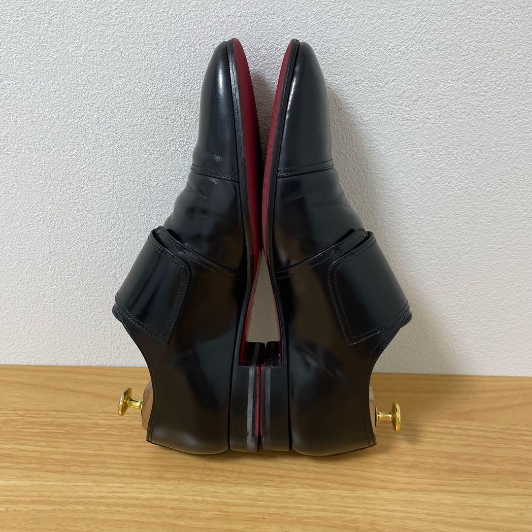 クリスチャンルブタン ドレスシューズ　革靴　ダブルモンク　レザー　黒　42