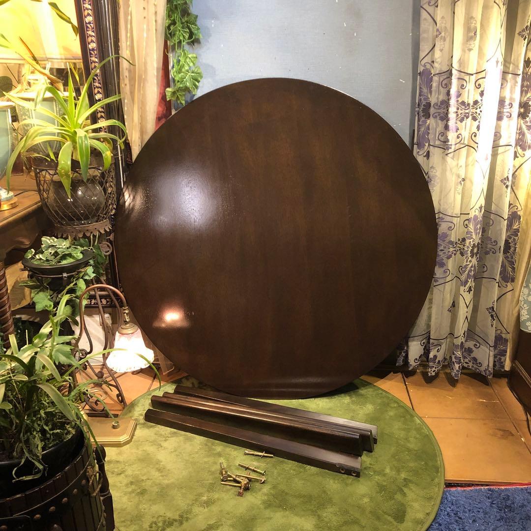 北欧スタイル　OAK オークテーパードレッグテーブル　丸テーブル