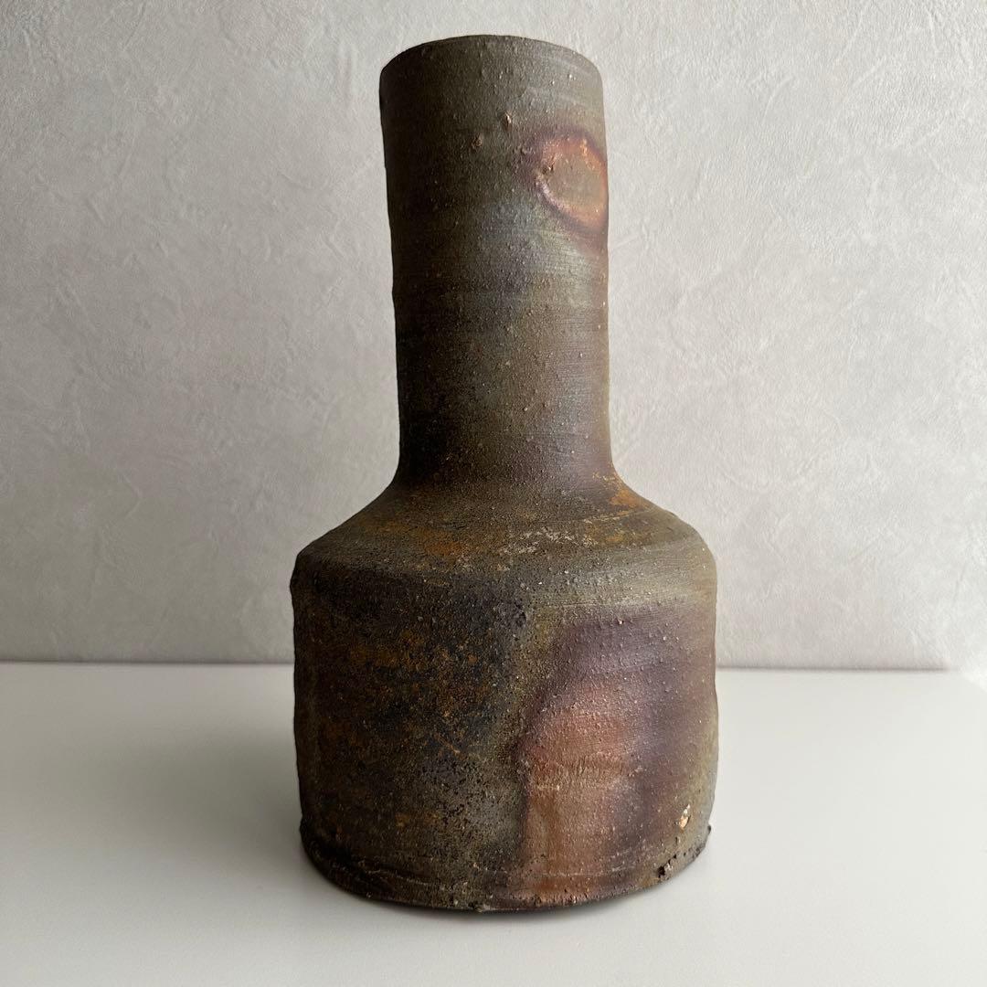 和仁栄幸(正興) 備前 花器 花入 共箱