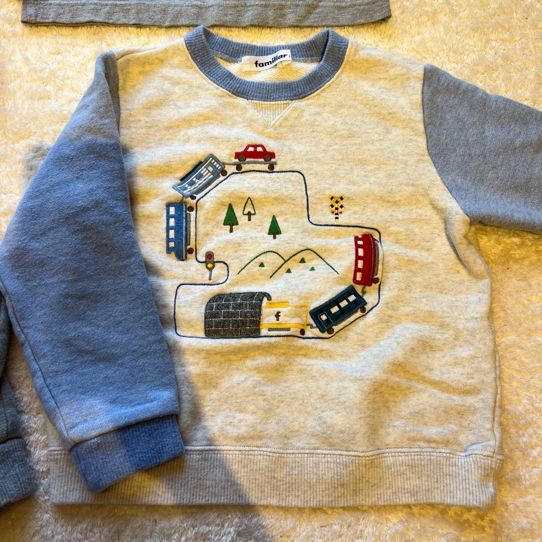 familiar ファミリア りんご ロンT シャツ 長袖カットソー 90 familiar