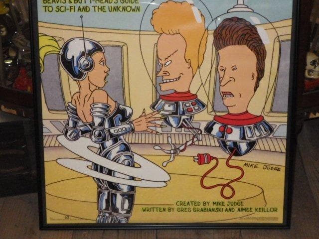 90'S☆ビーバス&バットヘッド☆ポスター☆15☆宇宙人☆ビンテージ☆UFO