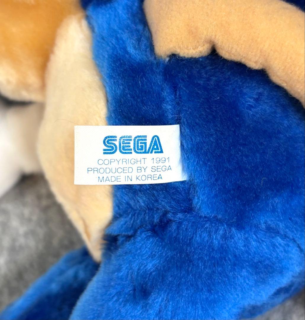 ソニック・ザ・ヘッジホッグ　ぬいぐるみ　セガ 1991年