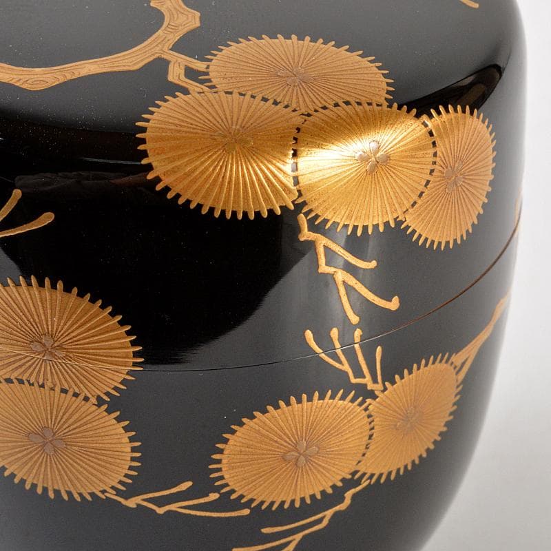 茶道具　平安表正(伊藤表正)作　中棗　共布　堀内宗完(兼中斎)　D　R7240