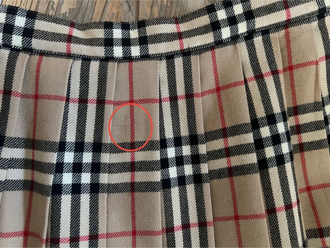 BURBERRY バーバリー チェック柄プリーツスカート サイズ150