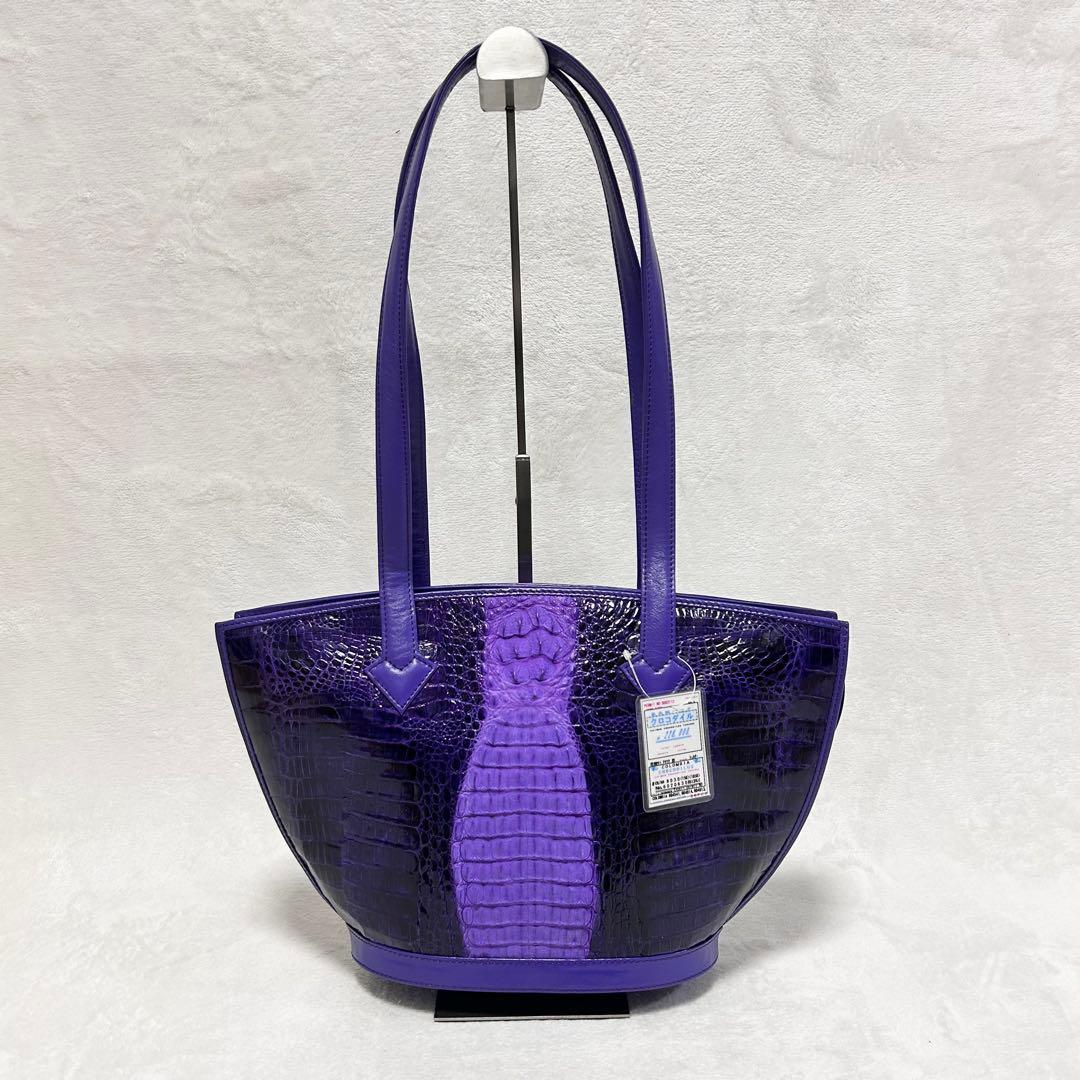 BEVERLY ビバリー シャイニング クロコ ショルダーバッグ トートバッグ