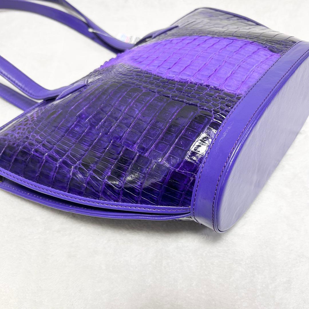 BEVERLY ビバリー シャイニング クロコ ショルダーバッグ トートバッグ