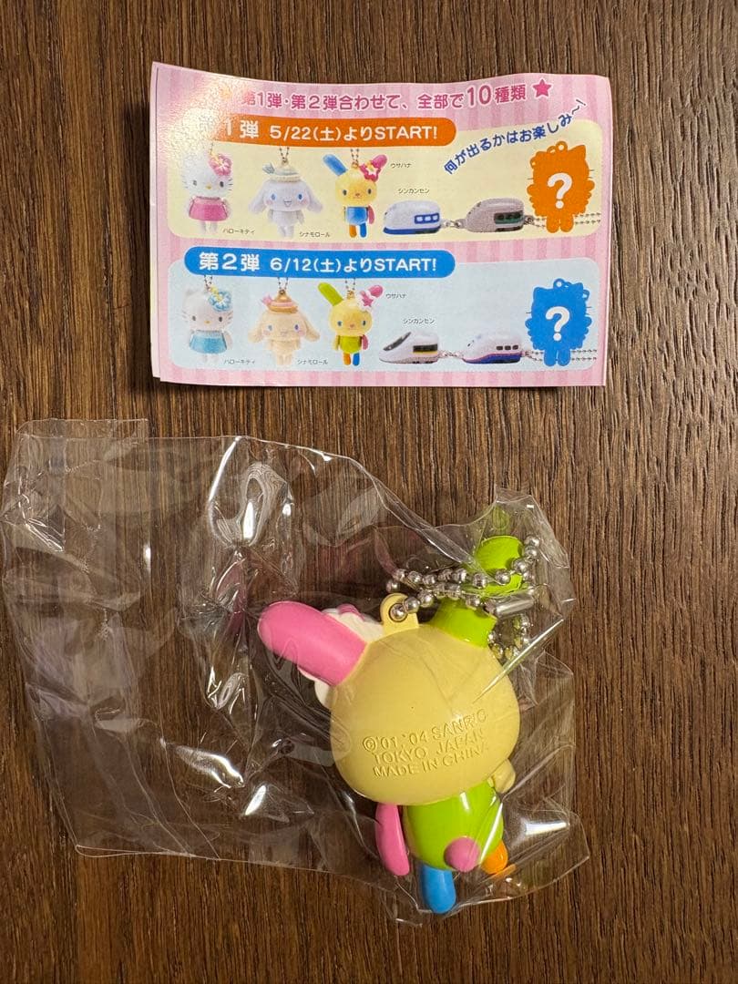 非売品♡サンリオ♡ウサハナ プッシュでポンッ！ ぷらりんマスコット