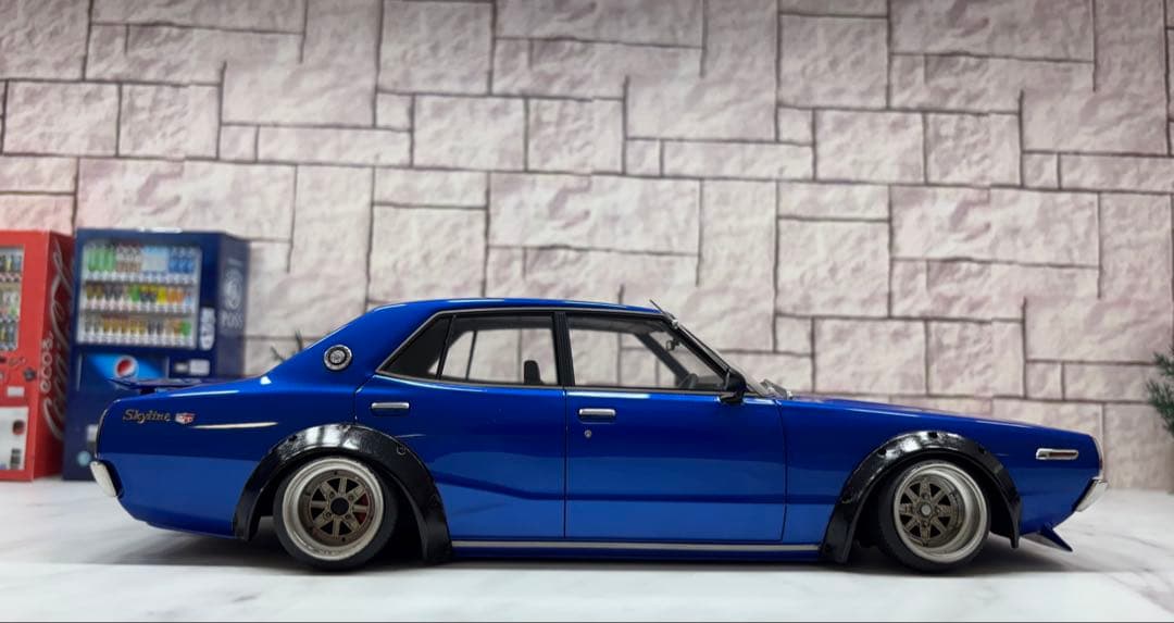 1/18 イグニッションモデル　スカイライン　ヨンメリ　GT-X 【ブルーメタ】