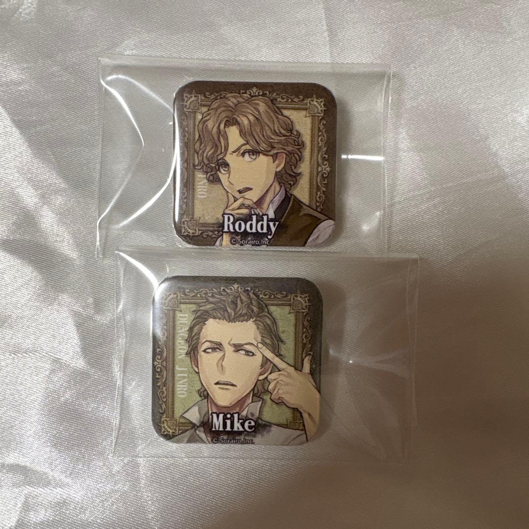 ダンジョン人狼 人狼ジャッジメント 人狼J マイク ロディ 缶バッジ