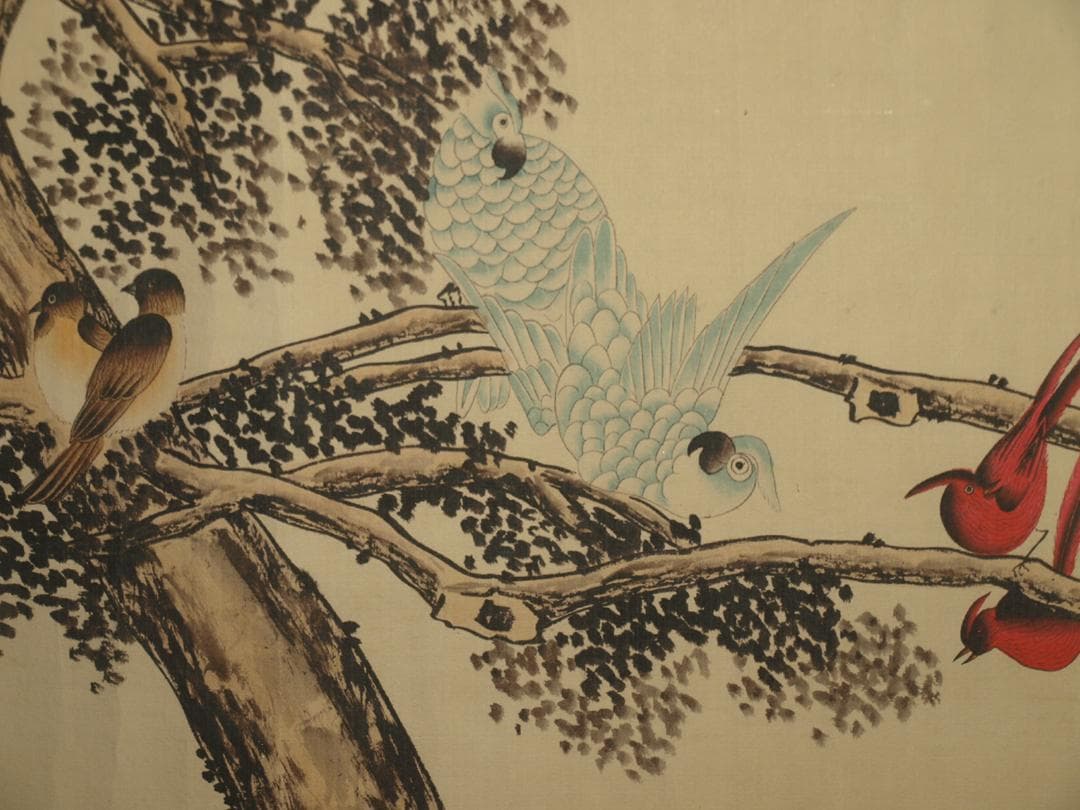 骨董市仕入れ品 中国明時代の掛軸 激安骨董品 肉筆保証BD409A11-6