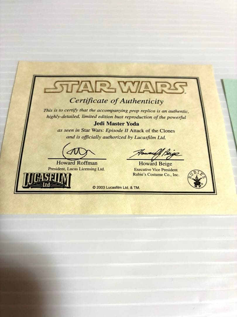 ヨーダ YODA スター・ウォーズ エピソード2 クローンの攻撃 等身大