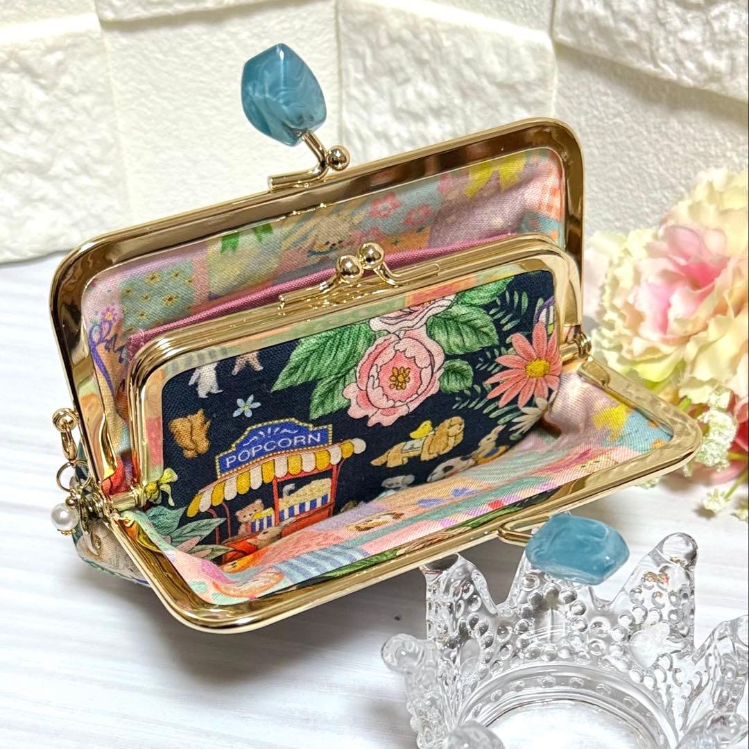 親子がま口財布　3点