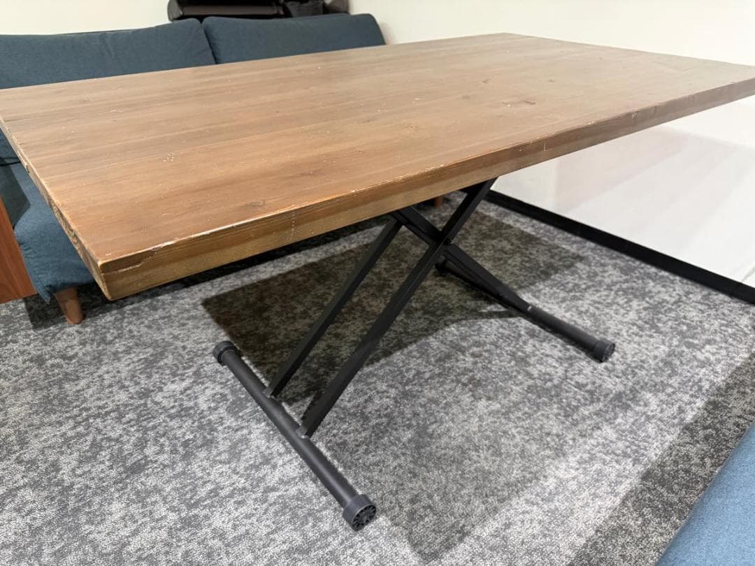 UP PULLEY LIFTING TABLE おしゃれ昇降式ダイニングテーブル